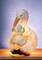Ceramic Stork Holding Baby Nightlight, Home Décor, Nursery Room Décor, Baby Registry Gift, Gift for New Parents